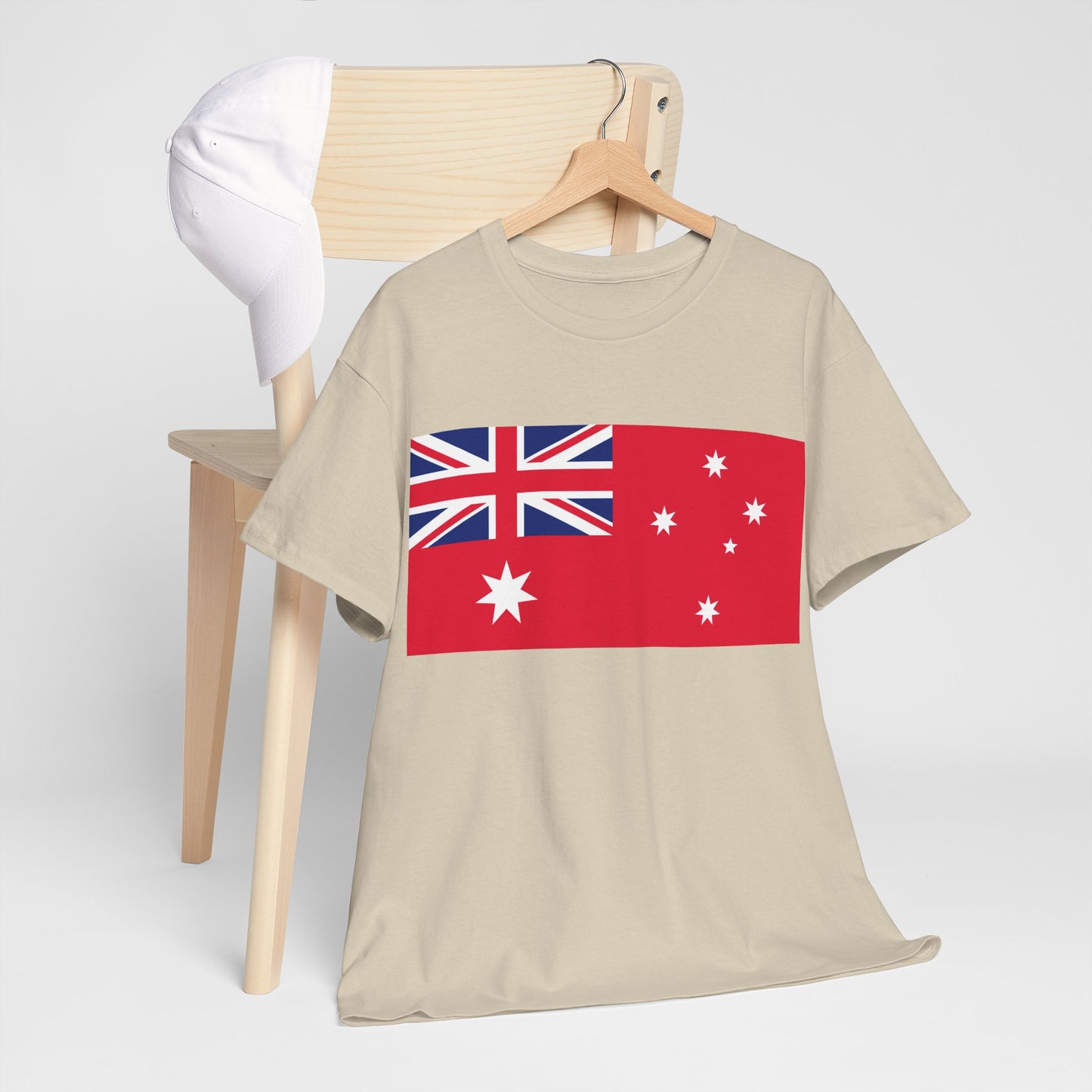 Raise your colours. Australia red ensign.