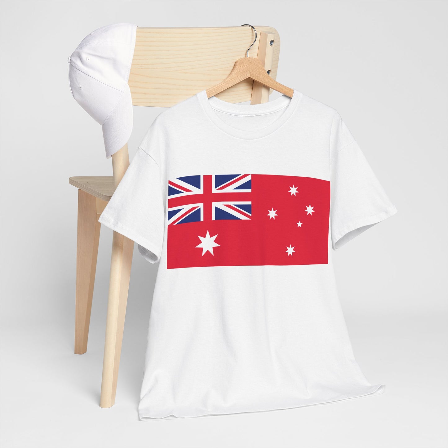 Raise your colours. Australia red ensign.