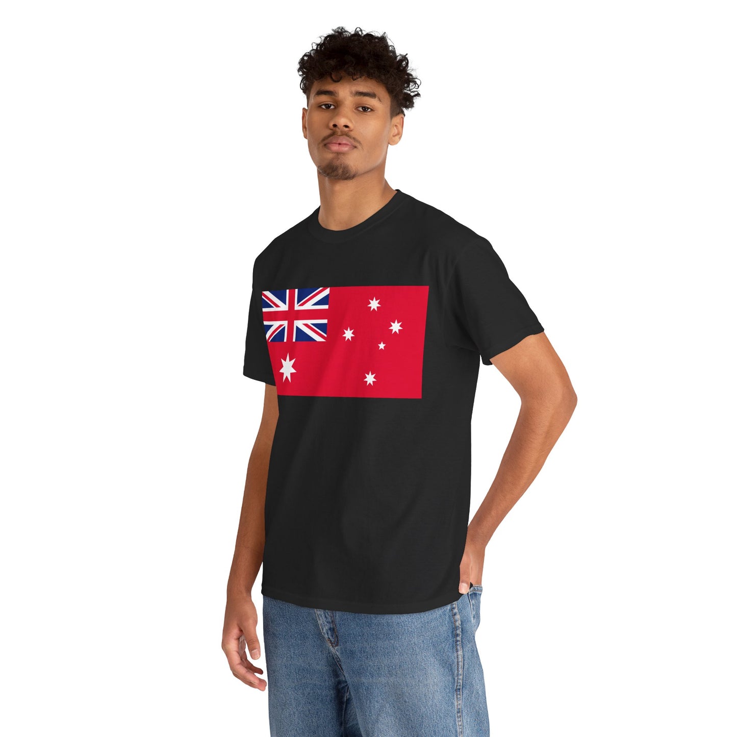 Raise your colours. Australia red ensign.
